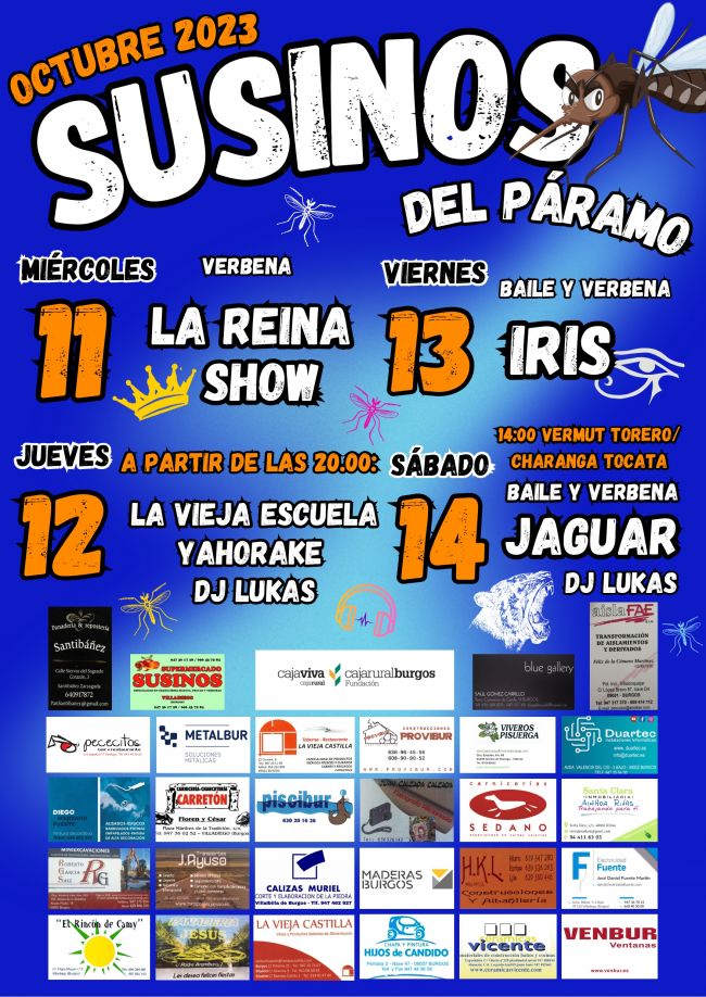 Program of Susinos del Páramo Patron Saint Festivities Program of Susinos del Páramo Patron Saint Festivities